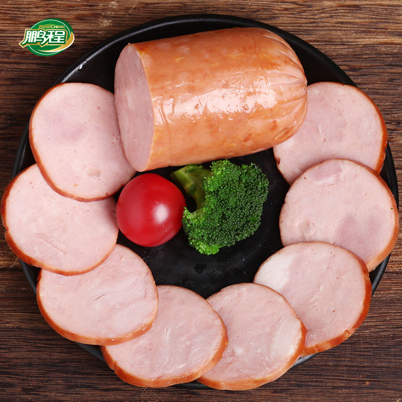 鹏程 无糖无淀粉火腿400g*2个香肠 熟食配餐早餐手抓饼三明治辅料
