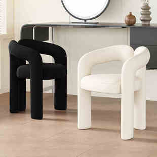 梳妆凳网红化妆椅奶油风设计师现代简约卧室家用轻奢美甲台凳椅子