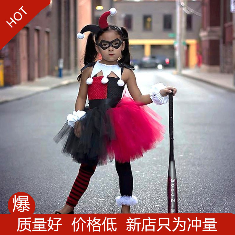 欧美热销万圣节小丑女儿童服装演出服礼服连衣裙|ruв категории Детская одежда, детский костюм - от Buy2taobao.com для оказания профессиональной услуги покупки агента Taobao