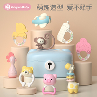 婴儿手摇铃益智早教抓握训练新生儿宝宝玩具牙胶可咬0-3-6个月1岁