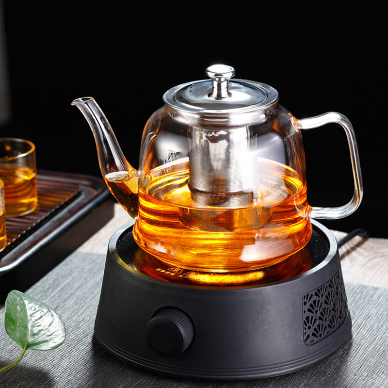 全自动煮茶器家用电陶炉煮套装茶壶玻璃加厚耐高温蒸汽烧水蒸茶壶