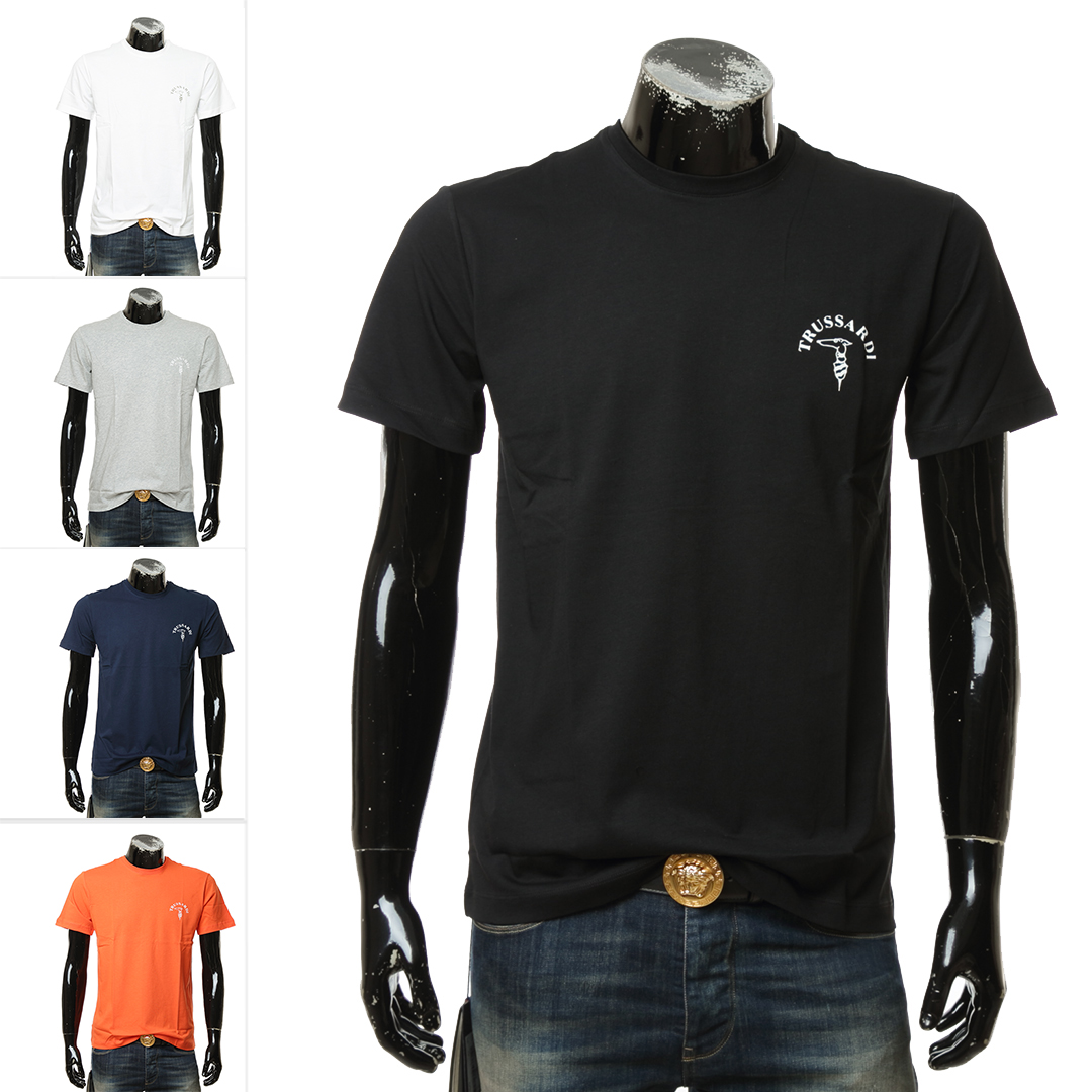 trussardi 楚萨迪男士春夏logo图案短袖圆领t恤52t00593 1t005381