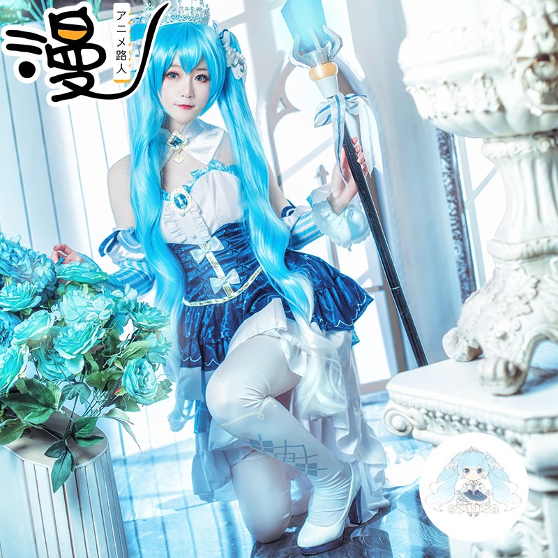 v家初音未来cos服雪初音cosplay女装萝莉miku姬北海道的雪与公主|ruв категории плесень играть/Аниме/вокруг/cos/настольные игры, Косплей одежды/реквизит/услуги, Косплей женской одежды - от Buy2taobao.com для оказания профессиональной услуги покупки агента Taobao