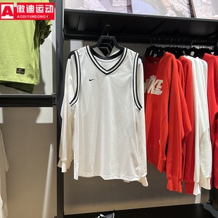 nike耐克男子篮球无袖T恤夏季速干网眼球服训练背心衫 FQ3708-100