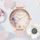 OliviaBurton花园手表女OB简约女腕表樱花石英表大表盘大学生腕表