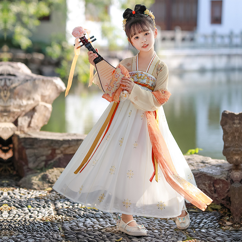 儿童汉服演出服女童舞蹈表演服中国舞