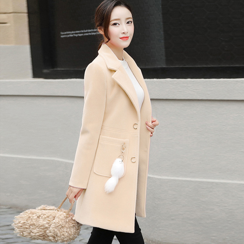 反季清仓2019年秋冬新款港味小个子呢子大衣中长款显瘦毛呢外套女在类目 女装/女士精品, 毛呢外套中 - 来自Buy2taobao.com提供专业的淘宝代购服务