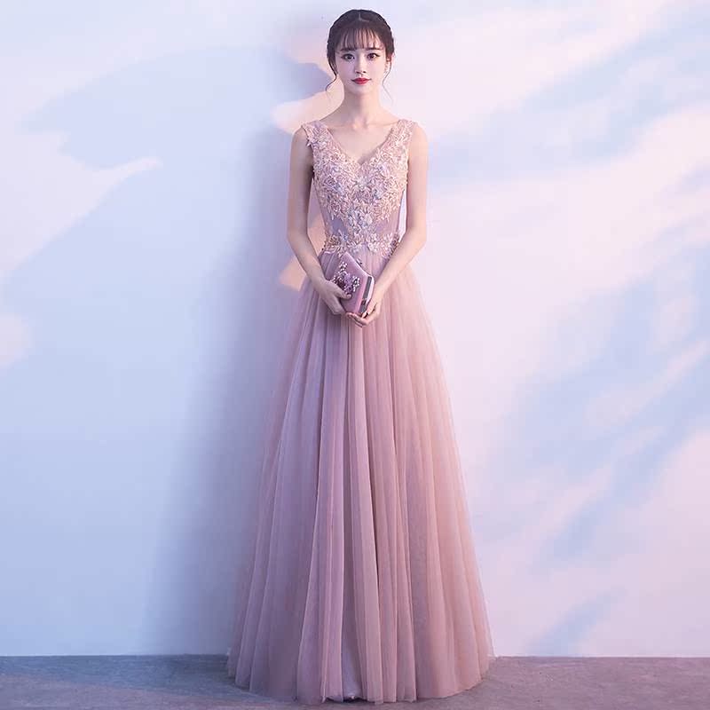 2018新款宴会晚礼服新娘敬酒服长款修身主持人伴娘服婚纱火热畅销在类目 女装/女士精品, 婚纱/旗袍/礼服, 婚纱中 - 来自Buy2taobao.com提供专业的淘宝代购服务