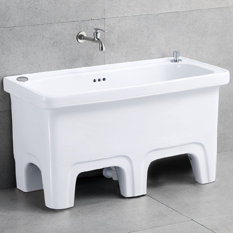 洗家用池地盆拖把拖布池陶瓷落地卫生间式特大号家用槽水池
