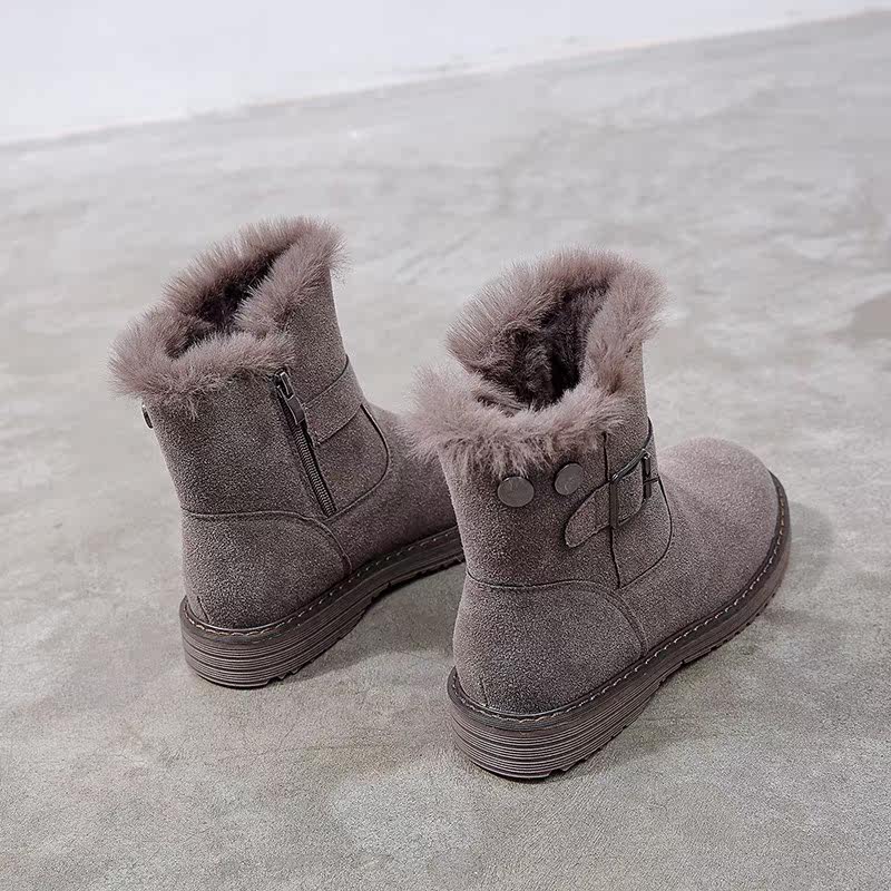 ugg马丁靴女皮毛一体