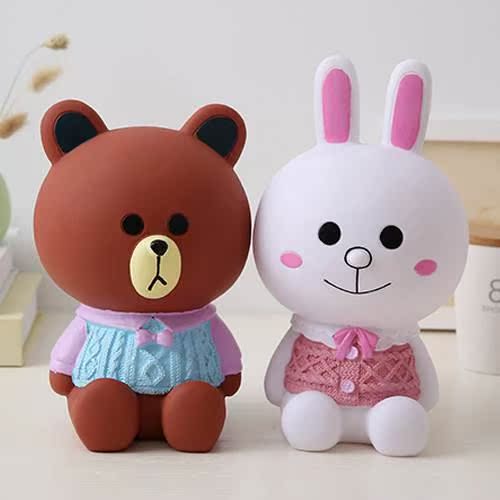 Chinese Zodiac Pig Piggy bank capacity originality girl Little Bear Vinyl Bunny pupil new patternin the Festive supplies/Gift , Gift ideas , Piggy bank category - from Buy2taobao.com to provide professional Taobao agent buy service