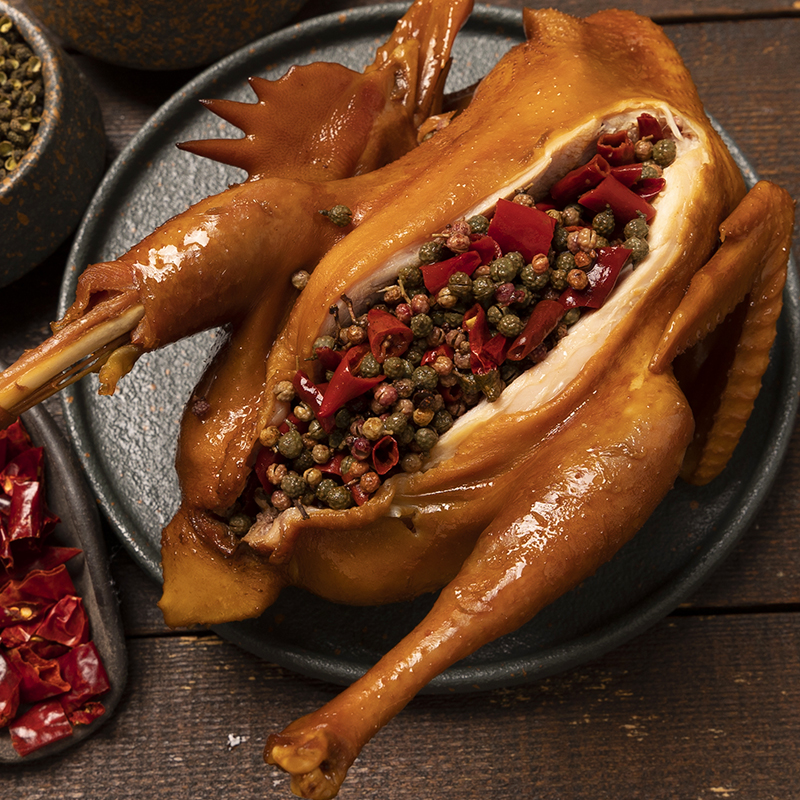 【冷帮主】花椒麻鸡即熟食四川特产手撕麻椒鸡整只年货礼盒1000g