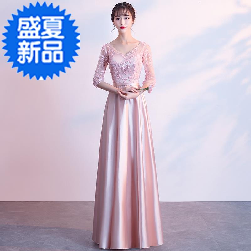 出租2019新款伴娘服长款气质优雅伴娘团礼服姐8妹裙秋冬晚礼服长|ruв категории Женская одежда, Cвадебные платья, платье/вечернее платье - от Buy2taobao.com для оказания профессиональной услуги покупки агента Taobao