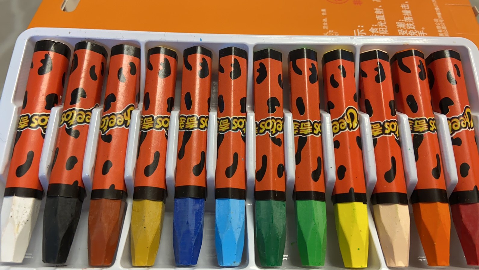 油画棒一盒12色!