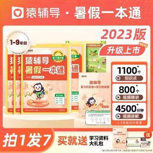 【猿辅导旗舰店】2023年版暑假一本通春季语数英下册训练一二三四五六年级下学期专项训练语文数学英语作业衔接新学期开学提升