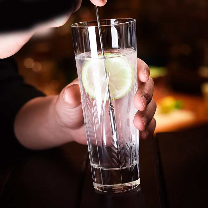 mrslim水晶刻花柯林杯果汁杯饮料杯鸡尾酒杯海波杯长饮杯茶杯水杯