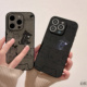 启乾 镭射可爱猫咪iPhone16/15手机壳适用苹果14/13promax皮质软壳12/11可爱卡通个性创意新款情侣全包防摔