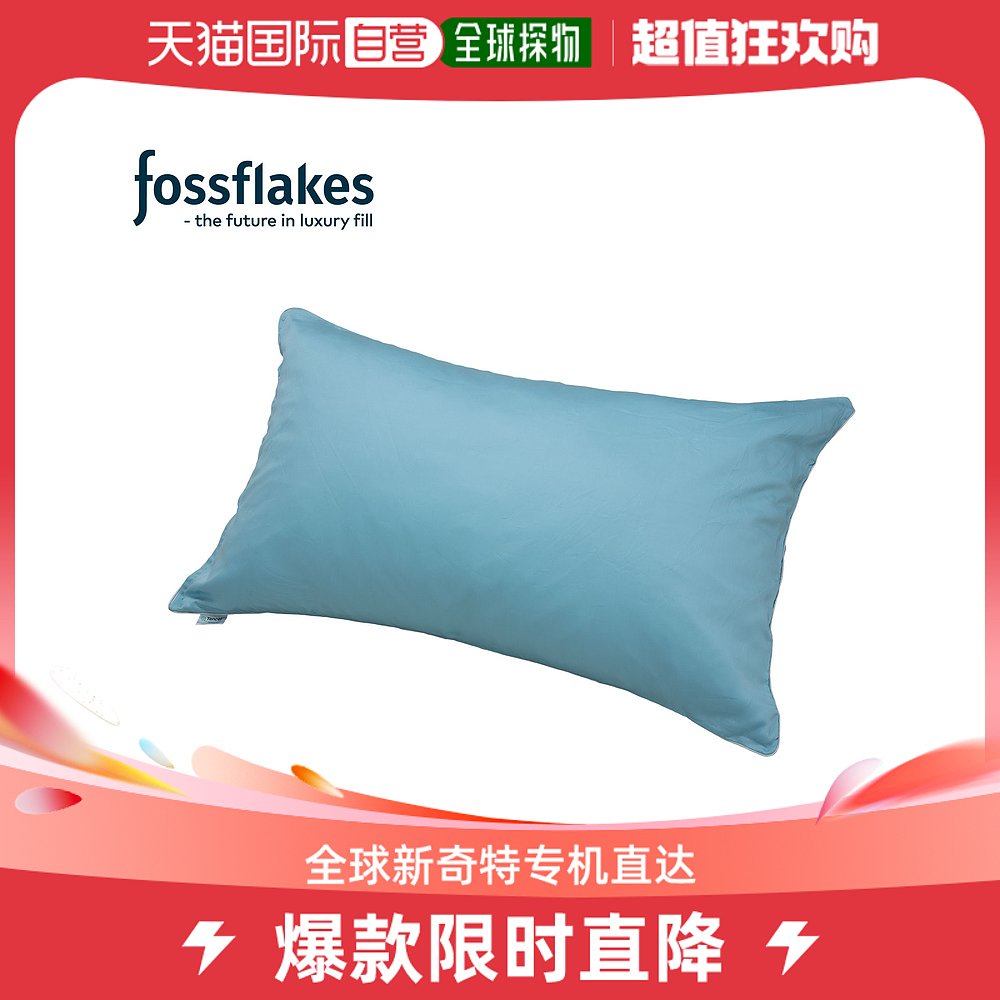 日本直邮Fossflakes 枕套枕套靠垫套 60 x 100CM棉质可水洗可完全