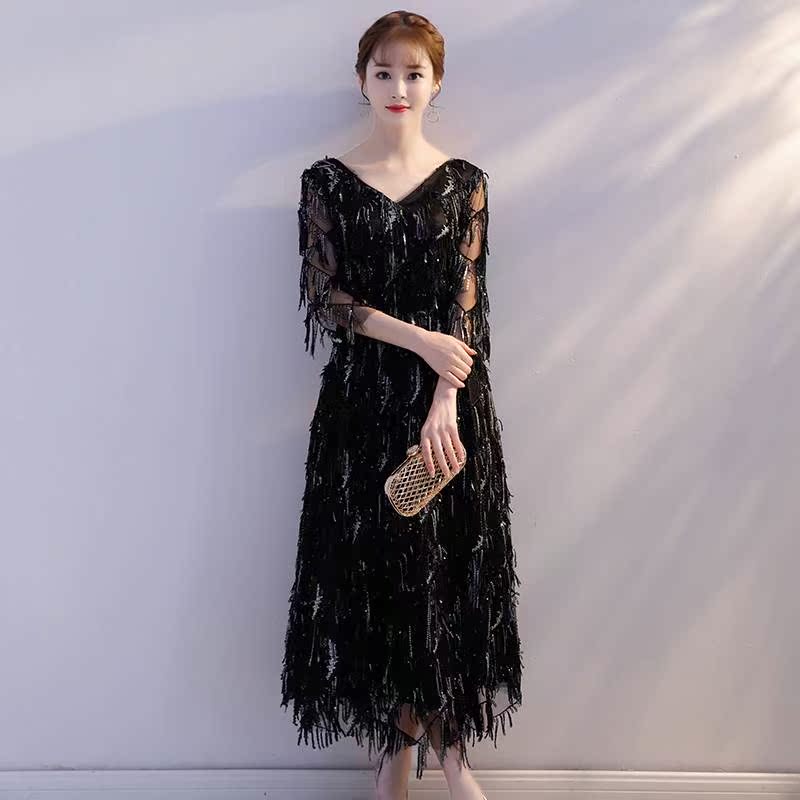 大码晚礼服裙女胖mm200斤显瘦胖妹妹小礼服晚宴黑色宴会加肥加大|ruв категории Женская одежда, Cвадебные платья, платье/вечернее платье - от Buy2taobao.com для оказания профессиональной услуги покупки агента Taobao