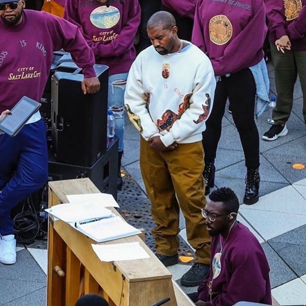 kanyewestjesusisking耶稣是国王油画专辑周边小高领卫衣侃爷