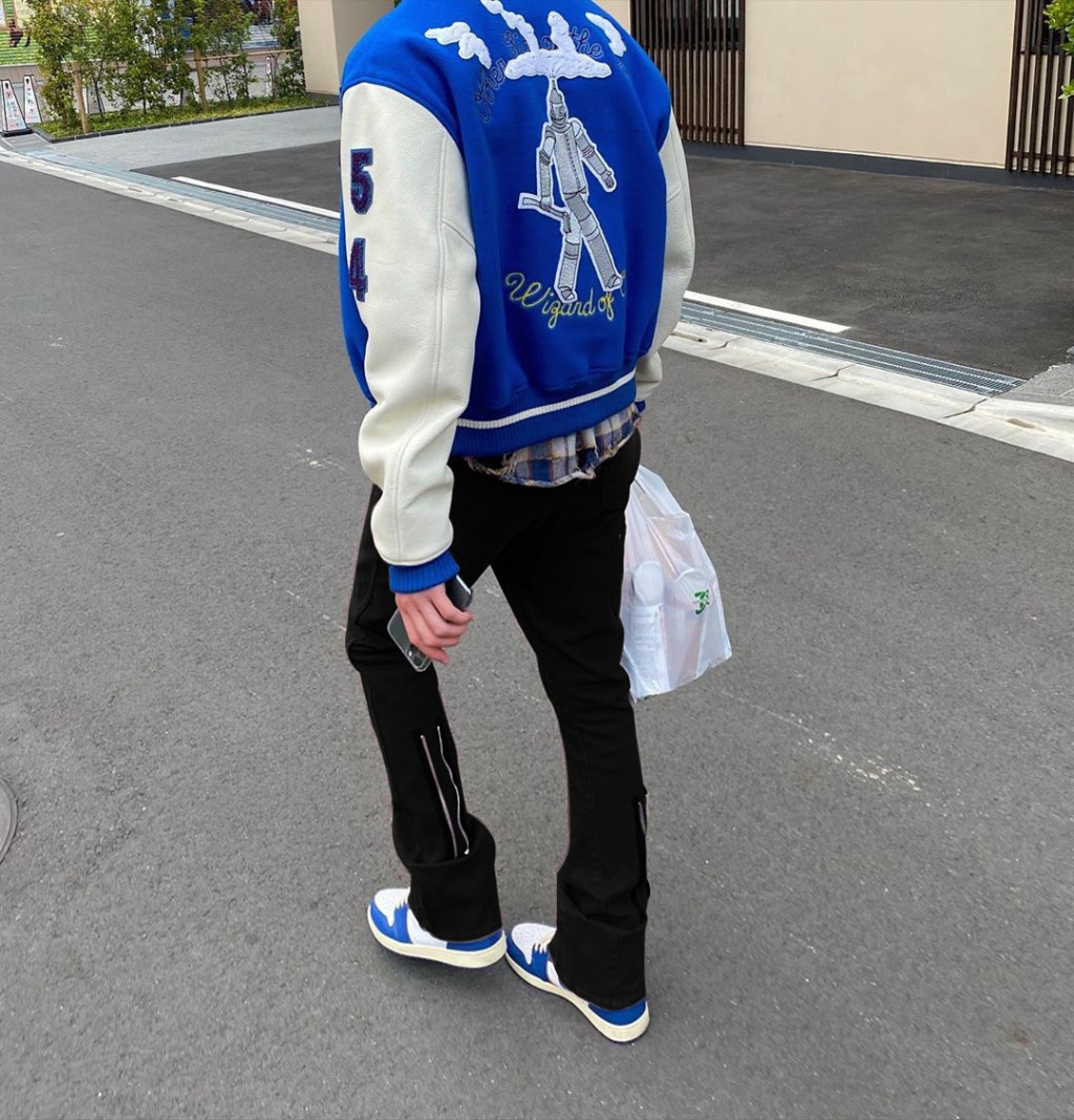 新品优惠券10元gallery黑色直筒复古休闲裤拉链vujade