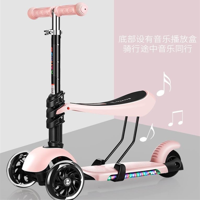 滑板车儿童女双滑平衡防摔多用三合一多功能华男孩可转方向岁折叠在类目 玩具/童车/益智/积木/模型, 童车/儿童轮滑, 滑板车中 - 来自Buy2taobao.com提供专业的淘宝代购服务