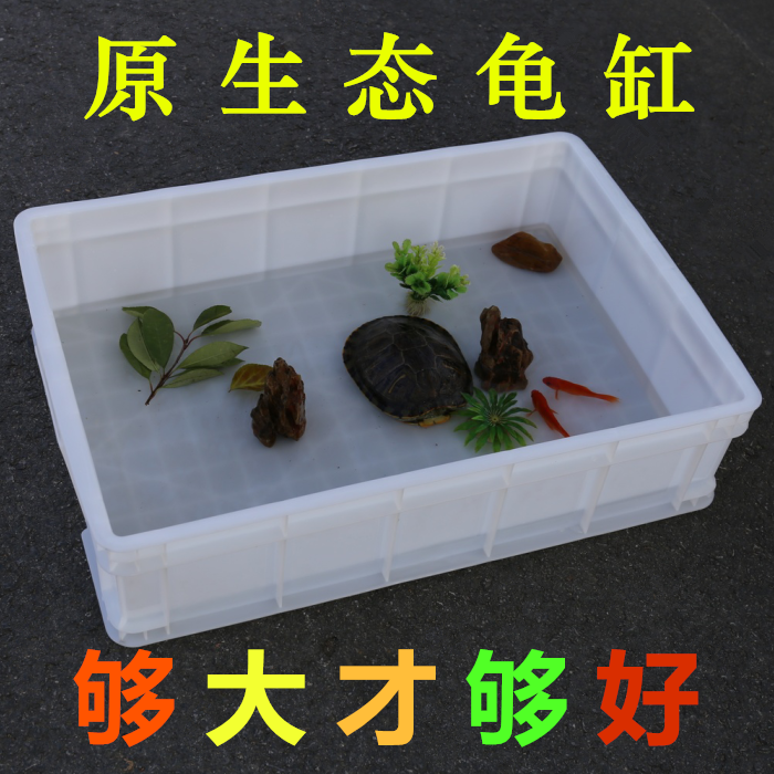 塑料 小号_家用乌龟缸带排水塑料养龟箱小号专用巴西龟饲养池盆鱼窝