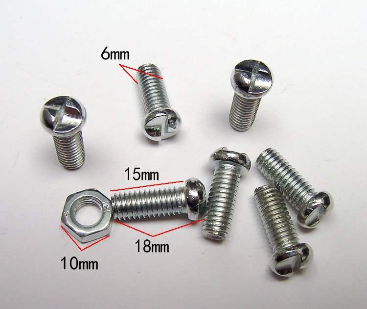 汽车牌防拆螺丝s型防盗螺丝牌照框架十字螺丝梅花安装螺丝钉螺杆