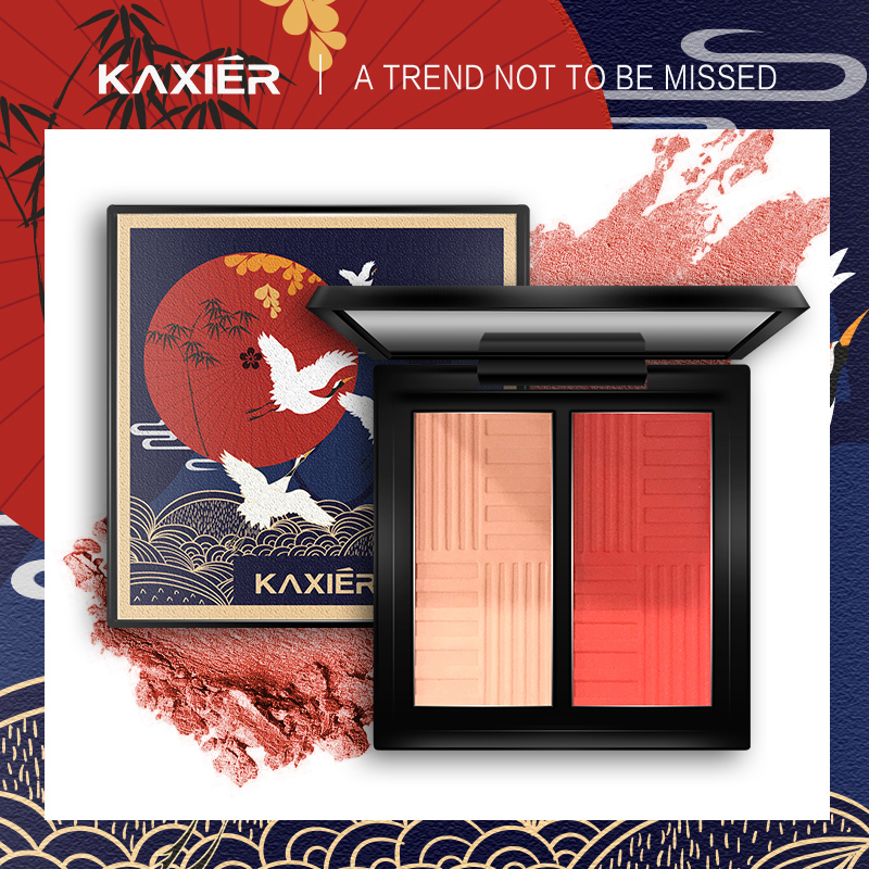 Cahill Chinese style Red Blush Double color Matte Lasting Nude make-up Trimming Brighten skin colour Cream-colored Orangein the Makeup/Perfume/Beauty tools , Blush/Rouge category - from Buy2taobao.com to provide professional Taobao agent buy service