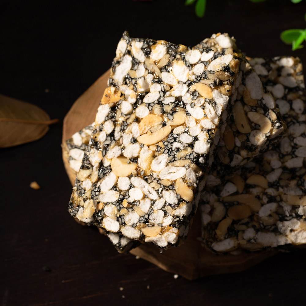 宁波象山谷郡王黑芝麻花生糖 米花糖中国传统糕点点心零食250g