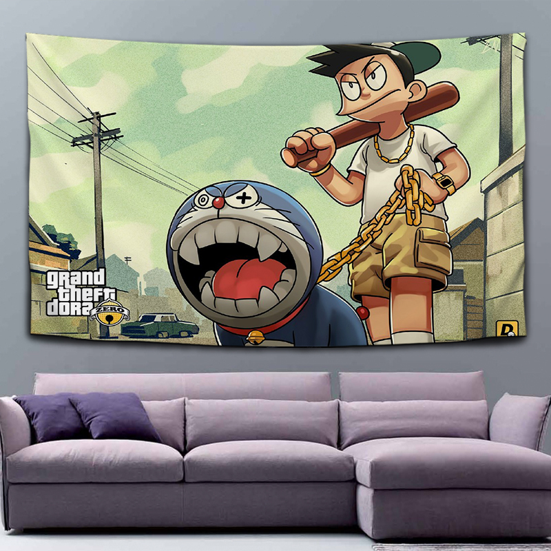 GTA5 Cartoon comic game personality Large Tapestries Graffiti originality studio Upholstery bedroom Background clothin the Home Fabric , Tapestry/Tapestry category - from Buy2taobao.com to provide professional Taobao agent buy service