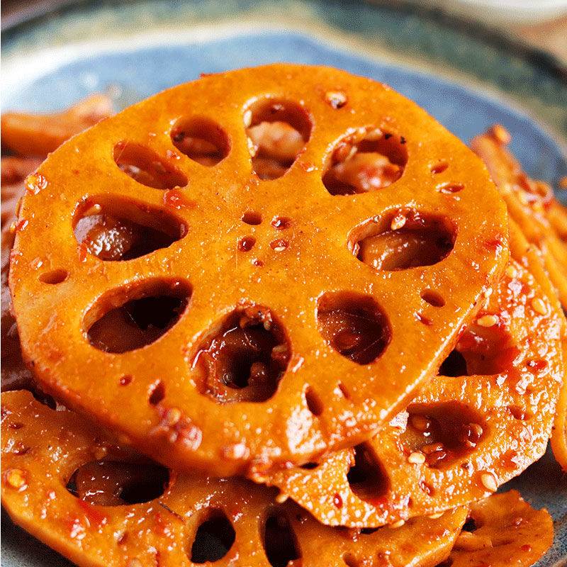 零零亲黑鸭味卤藕丁卤藕片108g麻辣零食休闲食品网红零食