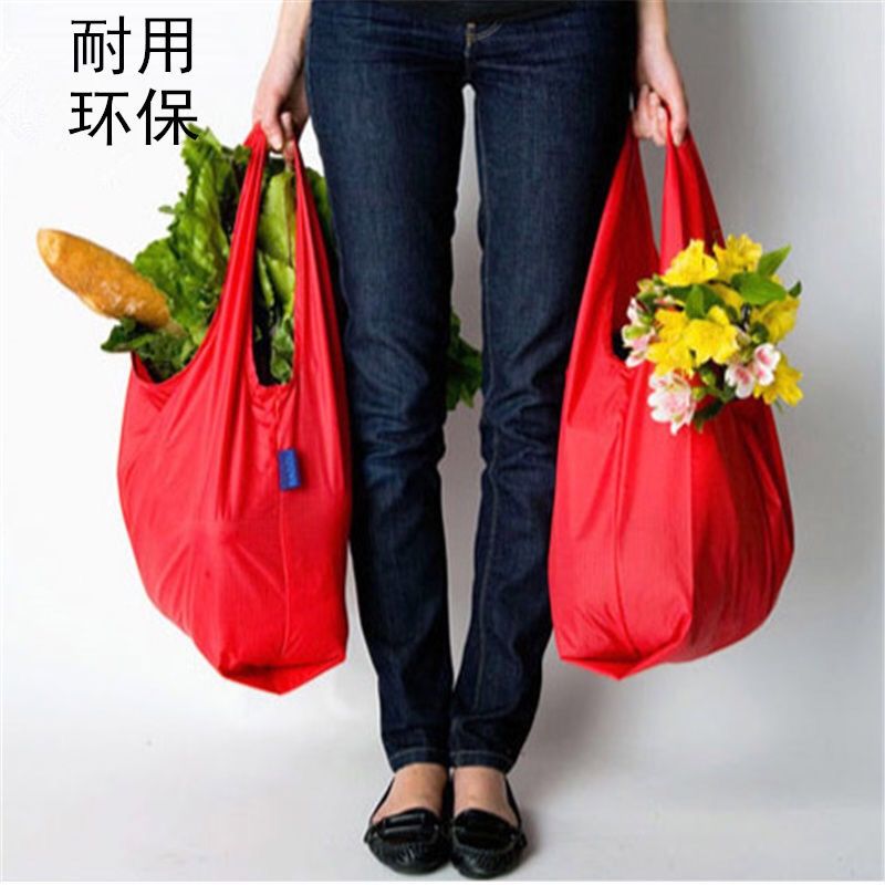 折叠便携环保购物袋帆布袋子大容量防水买菜超市尼龙大号手拎袋子