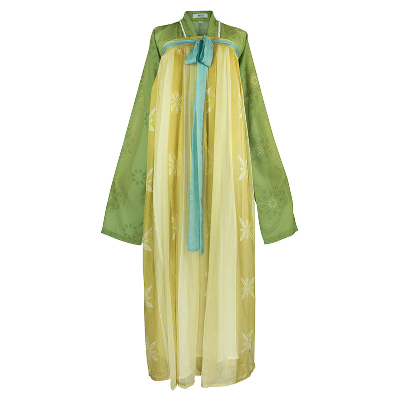 春时晚 春涧 原创汉服齐胸一片式十二破裙百褶裙春夏日常