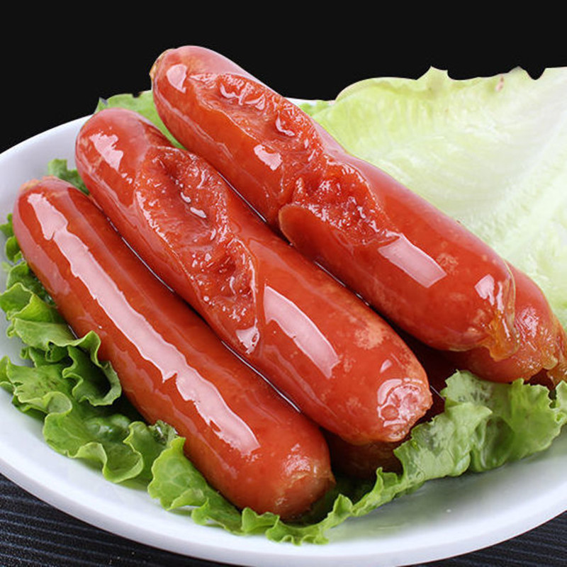 台湾风味烤肠热狗台式肉肠手抓饼早餐冷冻商用整箱批1900克50根