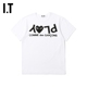 IT CDG PLAY COMME des GARCONS川久保玲男装短袖T恤爱心logo印花