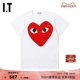 IT CDG PLAY COMME des GARCONS川久保玲 女装短袖T恤春夏休闲