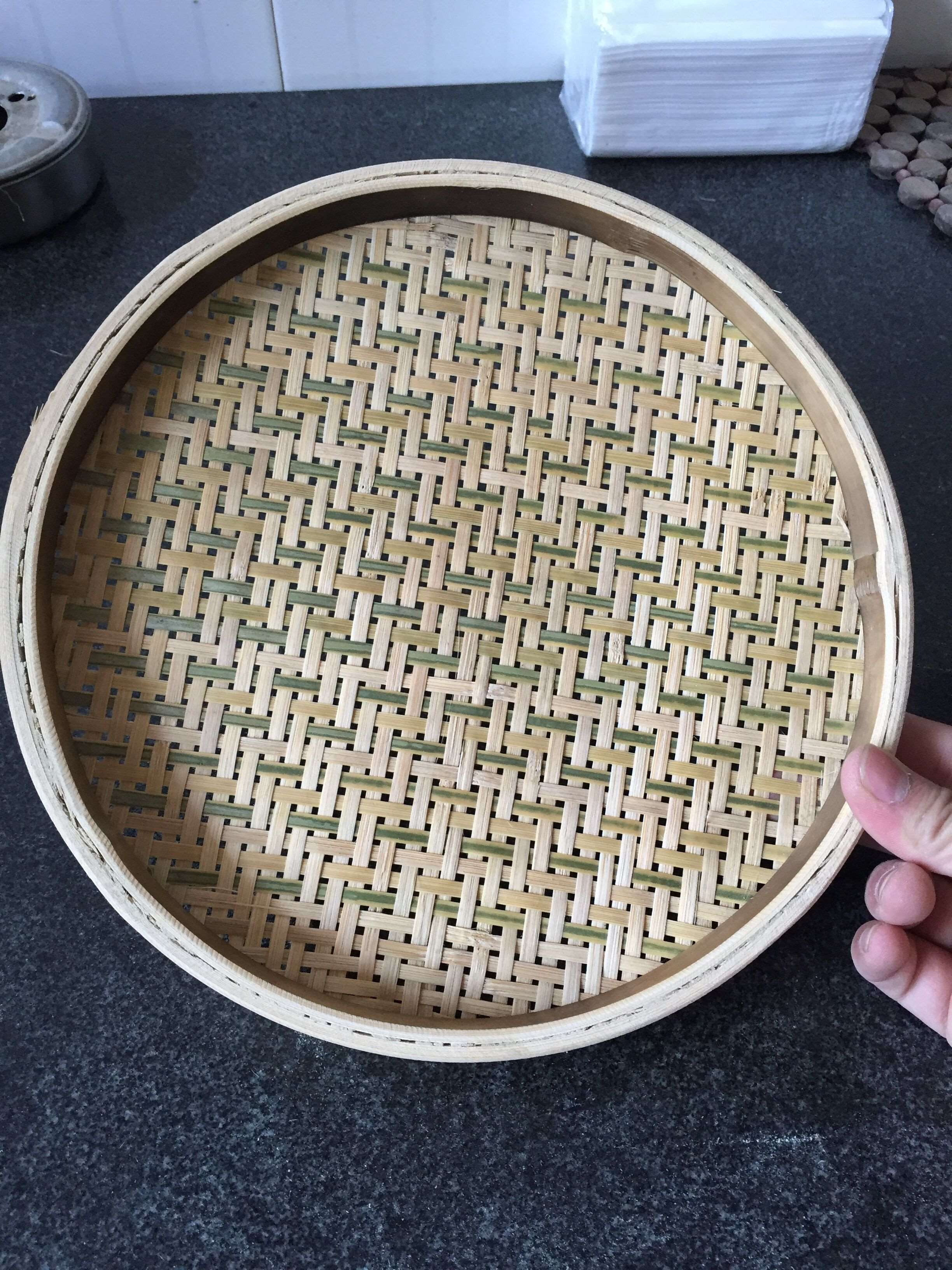 簸箕炊_晒菜神器簸箕炊筛茶叶的专用竹筛子竹窝簸箕肠粉蒸机竹筐竹编
