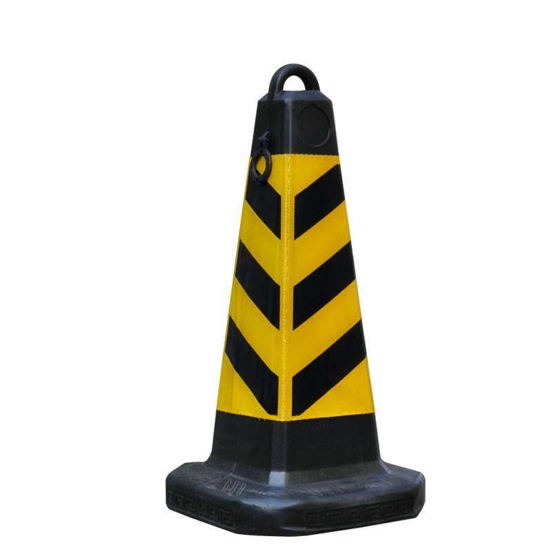四方锥 交通路锥 反光警示柱 路障路桩隔离带 雪糕桶 塑料70cm