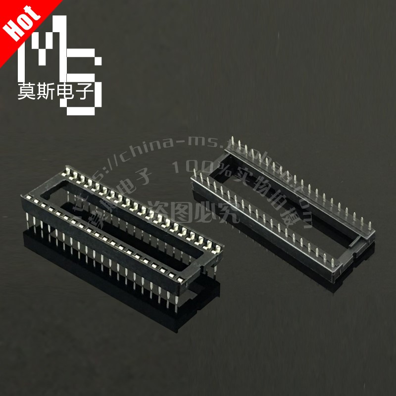 IC socket SCM seat chip IC Seat In line test stand IC Block DIP-40P 100 individualin the Hardware/Tool , Electrical control, 低压电路保护控制装置, 集成电路插座(电气) category - from Buy2taobao.com to provide professional Taobao agent buy service