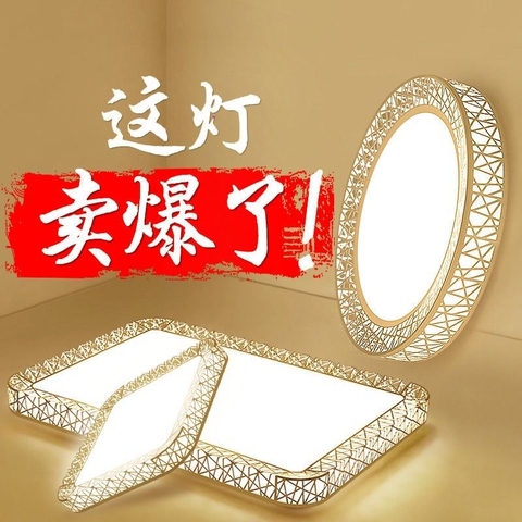 鸟巢led卧室吸顶灯圆形现代简约客厅灯餐厅厨卫过道阳台走廊灯具