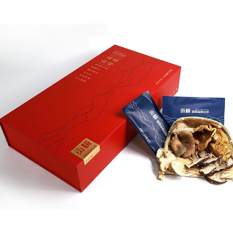 山珍菌菇干货礼盒装虎掌菌春节年货过年送礼佳品走亲戚送长辈菌类
