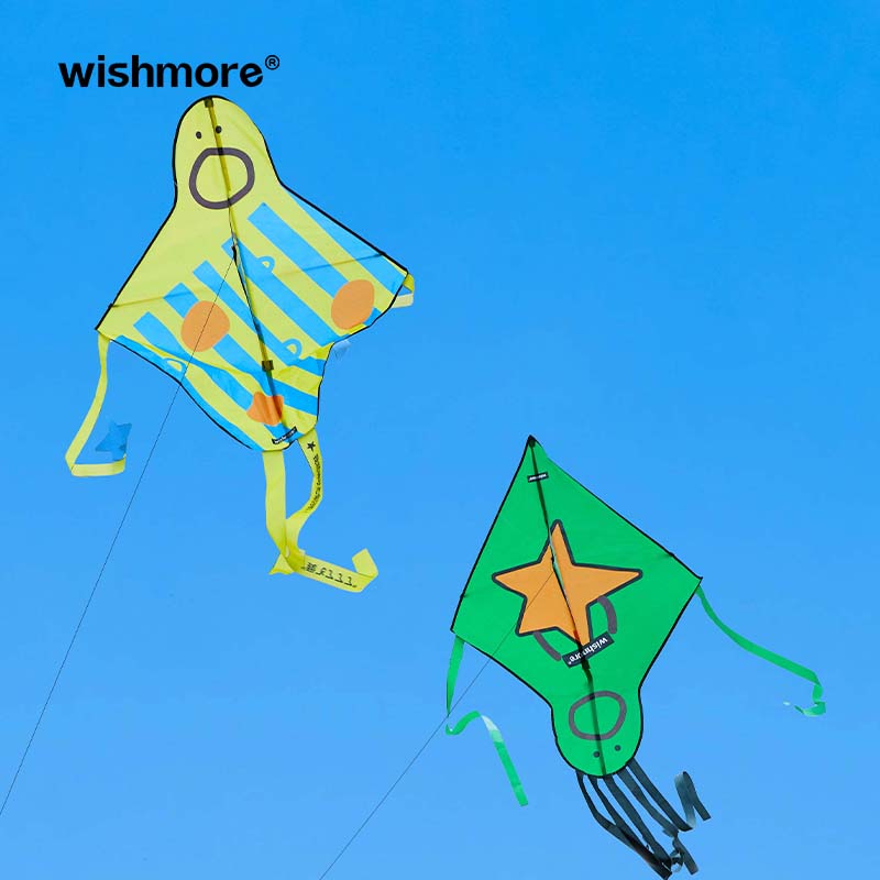 wishmore风筝新款儿童大人搞怪可爱手持创意成人风筝线轮微风易飞