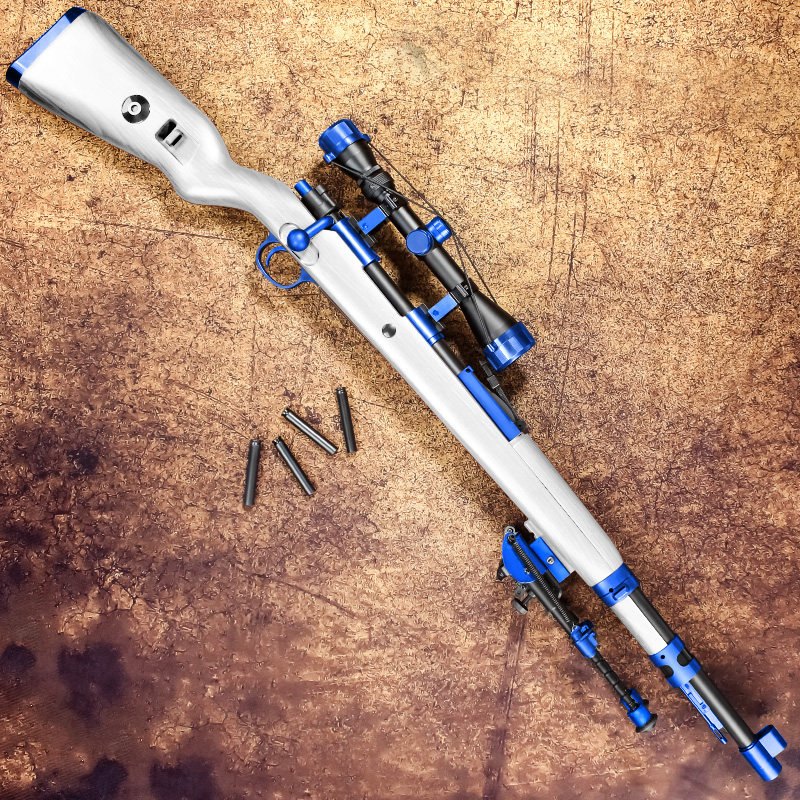 捷鹰98k抛壳软弹枪狙击大号仿真儿童玩具男孩软蛋拉栓枪吃鸡装备