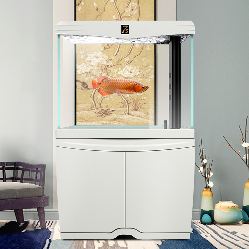 睿美七秒鱼缸系列7s窈窕鱼缸客厅大型超白玻璃底滤免换水水族箱