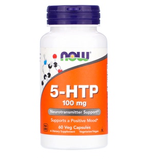 现货NOW Foods羟色氨酸营养胶囊60粒5-HTP