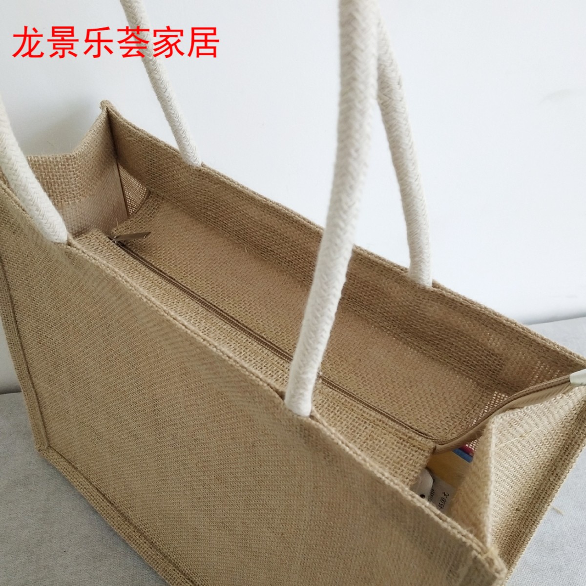 麻布袋子帆布黄麻手提袋拉链袋子收纳帆布包手提文艺小清新学生|ruв категории получать отделка, семьи, хранения приборов, сумка, сумка/сумка - от Buy2taobao.com для оказания профессиональной услуги покупки агента Taobao