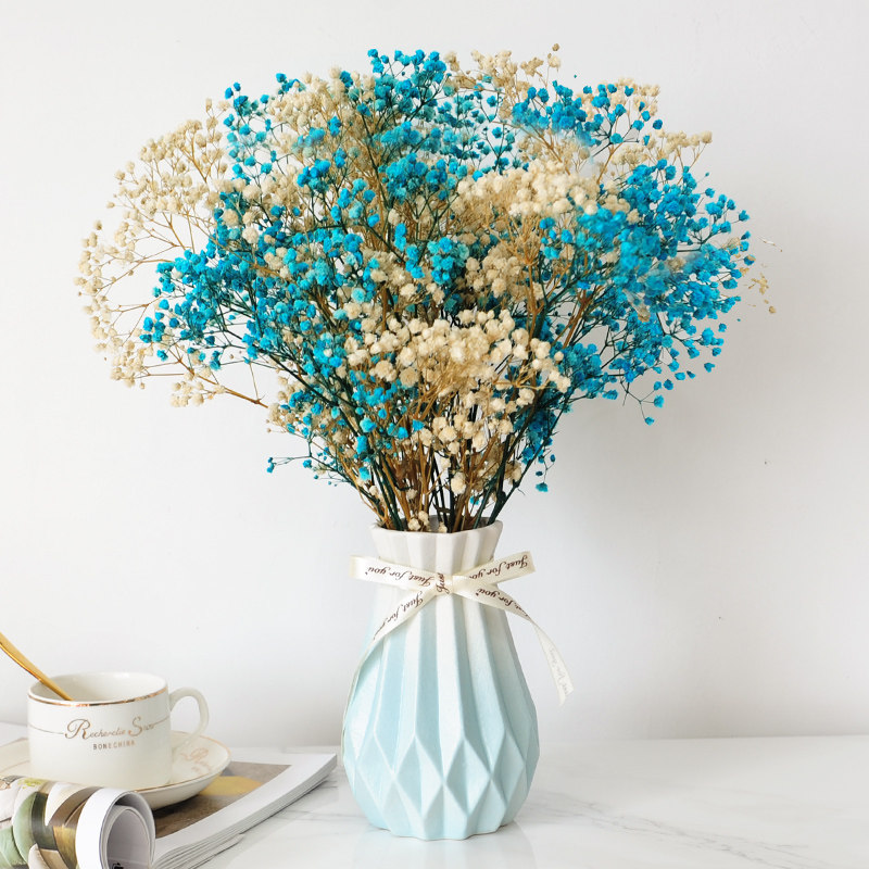 满天星花束花瓶摆件客厅diy家居干花客厅摆设装饰插花拍照道具