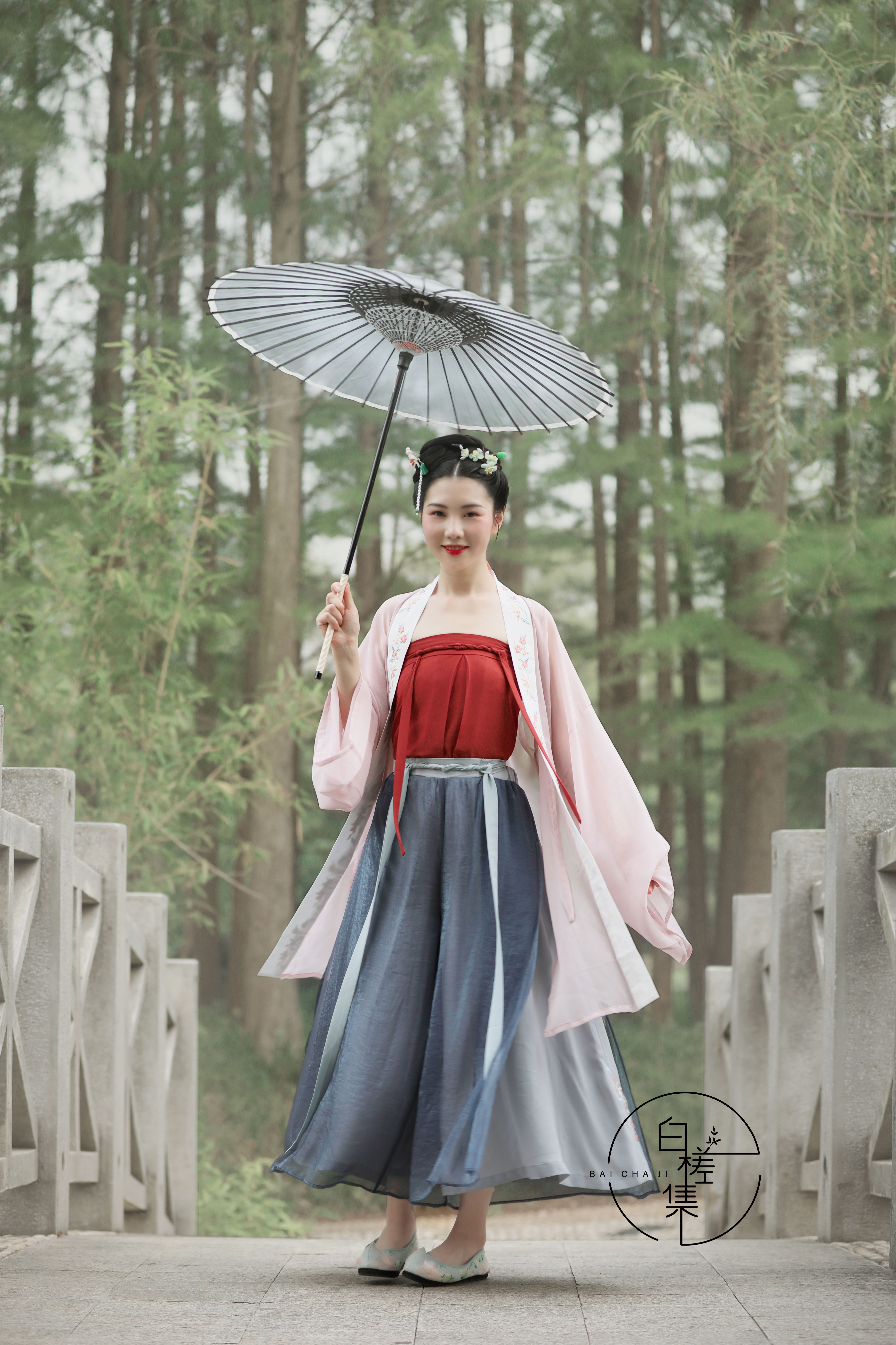 2020白槎集 凝香新品汉服宋制 刺绣套装 长褙子宋抹宋裤 夏季百搭