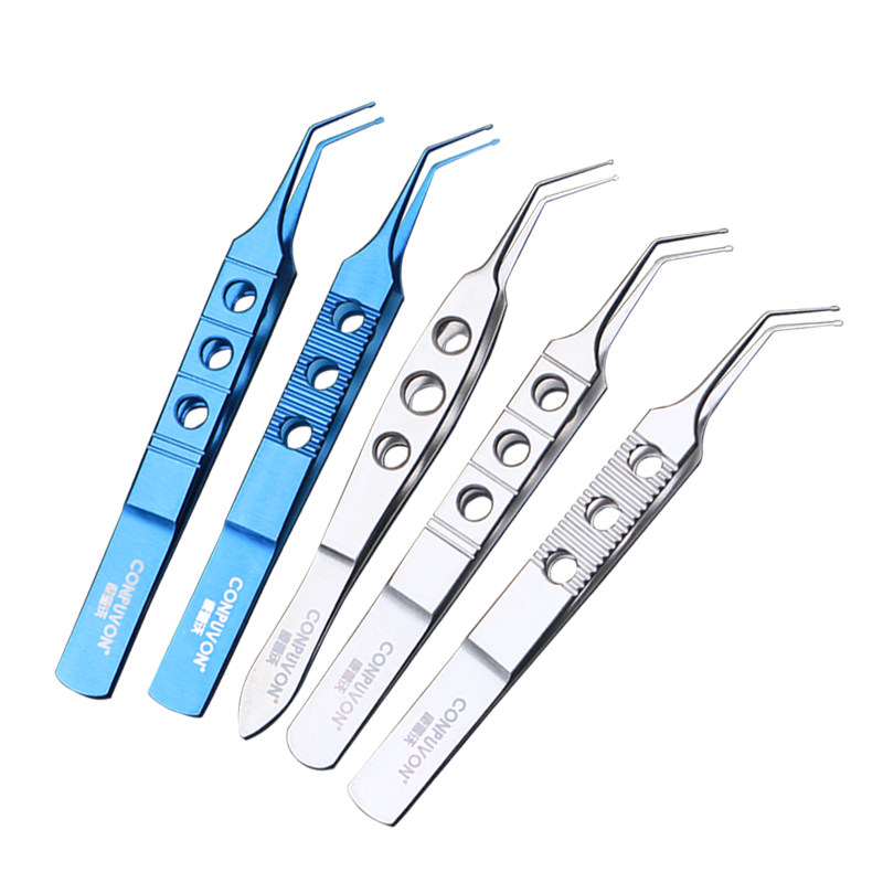 晶体康普钛合金眼科器械横纹植入美容整形燕尾夹持医用用具